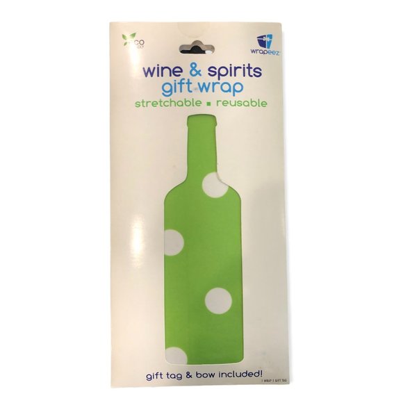 NEW - Wine/Spirit Gift Wrapping Sets - Reusable, incl. gift tag and bow -Set of4 - Picture 3 of 3